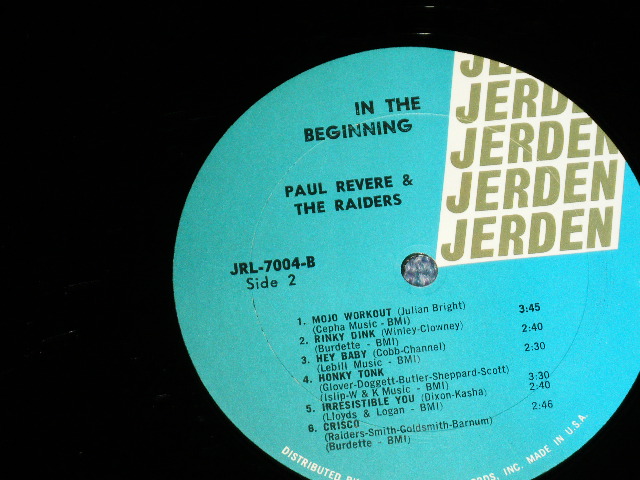 画像: PAUL REVERE & The RAIDERS - IN THE BEGINNING / 1964 US AMERICA ORIGINAL MONO Used LP 