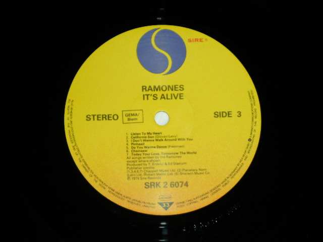 画像: RAMONES  -  IT'S ALIVE (40th ANNIVERSARY REMASRELING) (SEALED) / 2020 GERMANY Limited REISSUE "180 Gram" "Brand New SEALED" 2-LP