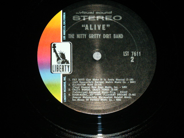 画像: NITTY GRITTY DIRT BAND - ALIVE! ( Ex+++.Ex+++ )  / 1969 US AMERICA ORIGINAL Used LP 