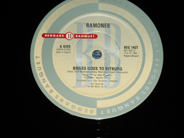 画像: RAMONES  - BONZO GOES TO BITBURG  ( Ex++/MINT- ) / 1985 UK ENGLAND ORIGINAL Used 12"  