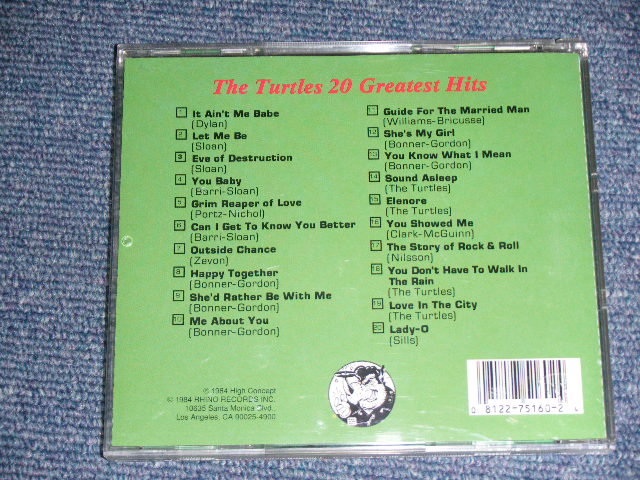 画像: TURTLES -  20GREATEST HITS  /1984 US AMERICA Used CD Out-Of-Print Now
