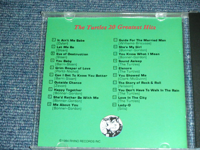 画像: TURTLES -  20GREATEST HITS  /1984 US AMERICA Used CD Out-Of-Print Now