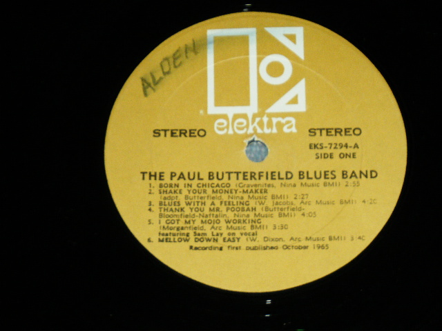 画像: THE PAUL BUTTERFIELD BLUES BAND - THE PAUL BUTTERFIELD BLUES BAND (Ex+++/MINT-) /196? CANADA ORIGINAL "Gold label with black E Label" STEREO Used  LP