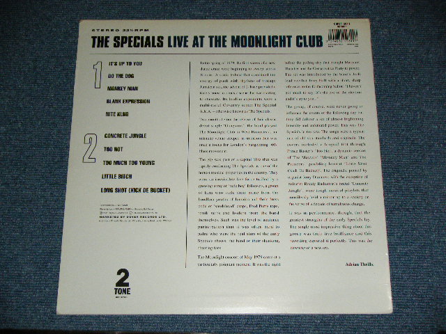 画像: SPECIALS - THE SPECIALS LIVE AT THE MOONLIGHT CLUB / 19929 UK ENGLAND Original Used LP 