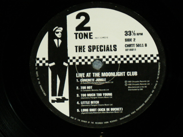 画像: SPECIALS - THE SPECIALS LIVE AT THE MOONLIGHT CLUB / 19929 UK ENGLAND Original Used LP 