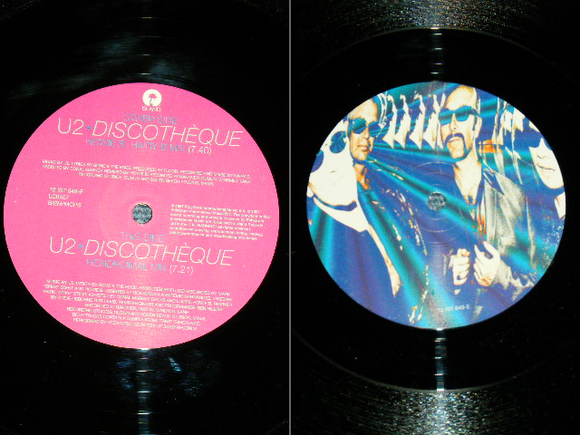 画像: U2 - DISCOTHEQUE ( With POSTER ) (Ex++/Ex+++ A-1:Ex+) / 1997 UK ENGLAND ORIGINAL Used 3 THREE TRIPLE 12" Singles 
