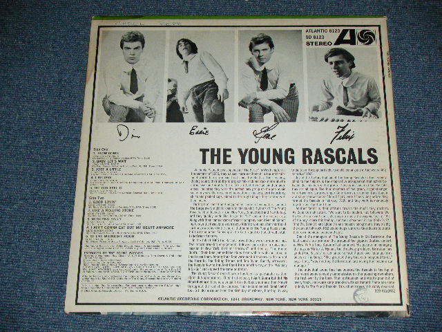 画像: YOUNG RASCALS -THE YOUNG RASCALS ( Ex/Ex )/ 1966 US ORIGINAL "GREEN & BLUE Label" STEREO Used  LP 