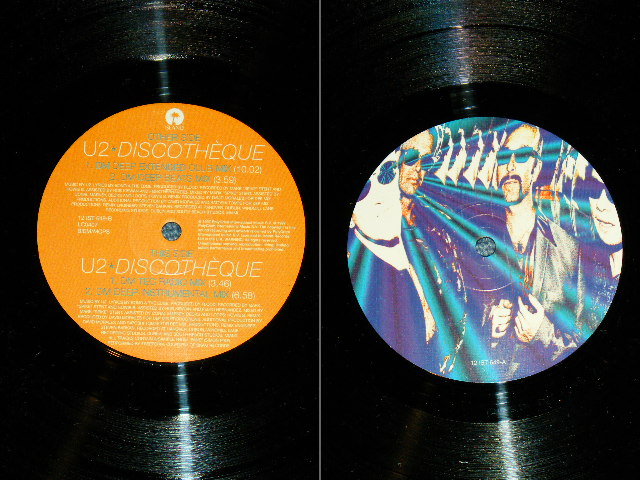 画像: U2 - DISCOTHEQUE ( With POSTER ) (Ex++/Ex+++ A-1:Ex+) / 1997 UK ENGLAND ORIGINAL Used 3 THREE TRIPLE 12" Singles 