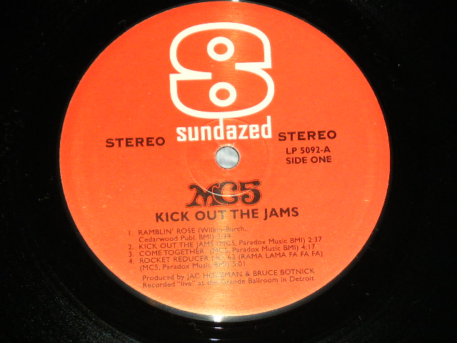 画像: MC5 - KICK OUT THE JAMS ( MINT/MINT ) / 2001 US REISSUE 180g Heavy Weight Used LP