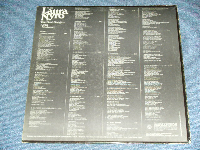 画像: LAURA NYRO - LAURA NYRO THE FIRST SONGS ( VG+++/Ex+ )   /  1967 US ORIGINAL STEREO Used  LP