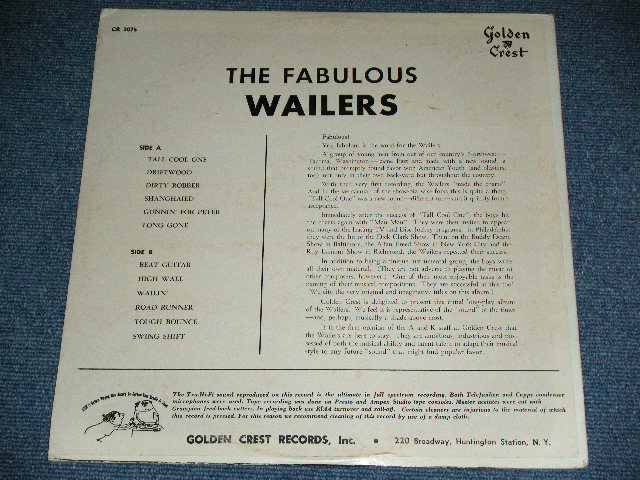 画像: The WAILERS - THE WAILER'S WAY  ( Ex++/Ex+++ )   /  1962 US ORIGINAL MONO Used  LP