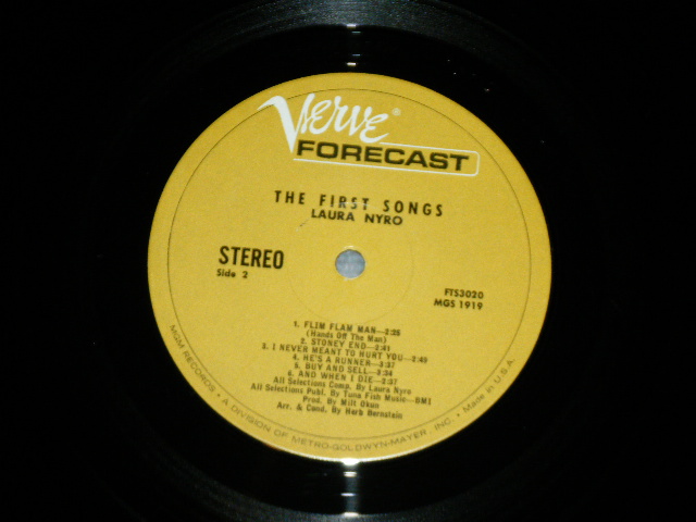 画像: LAURA NYRO - LAURA NYRO THE FIRST SONGS ( VG+++/Ex++ )   /  1967 US ORIGINAL STEREO Used  LP
