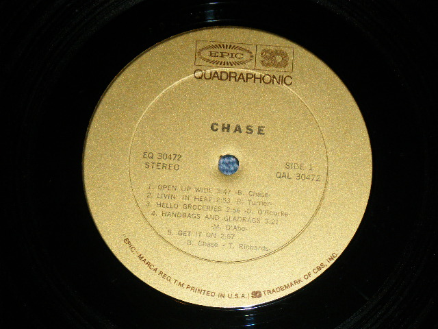 画像: CHASE - CHASE ( QUADRAPHONIC / 4 CH /4 channel ) / 1973 US AMERICA ORIGINAL Used LP 