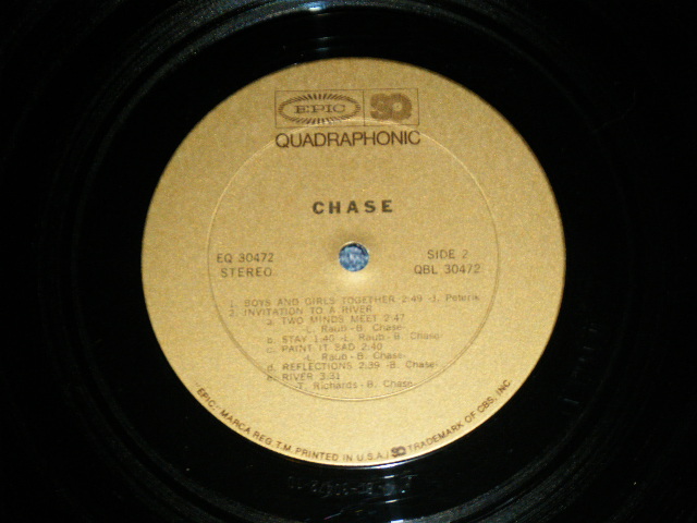 画像: CHASE - CHASE ( QUADRAPHONIC / 4 CH /4 channel ) / 1973 US AMERICA ORIGINAL Used LP 