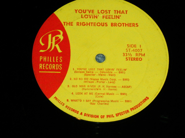 画像: The RIGHTEOUS BROTHERS - YOU'VE LOST THAT LOVIN' FEELIN'   ( Ex-/Ex++ )   /  1964 US ORIGINAL STEREO  Used  LP