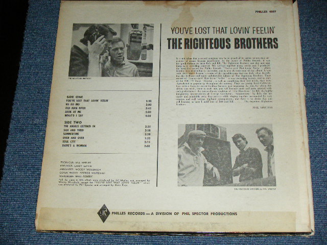 画像: The RIGHTEOUS BROTHERS - YOU'VE LOST THAT LOVIN' FEELIN'   ( Ex-/Ex++ )   /  1964 US ORIGINAL STEREO  Used  LP