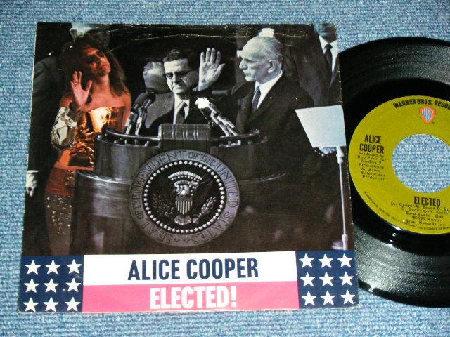 画像1: ALICE COOPER - ELECTED!  (VG+++/Ex++)  / 1972 US AMERICA ORIGINAL Used 7" Single with PICTURE SLEEVE  
