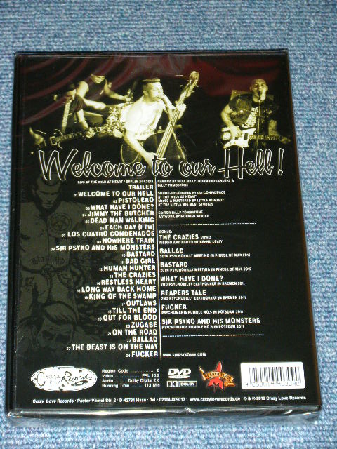 画像: SIR PSYKO and his MONSTERS - WELCOME TO OUR HELL  / 2012 GERMANY GERMAN ORIGINAL Brand New SEALED DVD