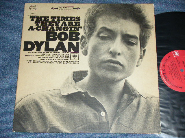 画像1: BOB DYLAN - THE TIMES THEY ARE A-CHANGIN'( Matrix # A) XSM 755281D/B) XSM 75529-1C : Ex/Ex+ )  /  1964 US RELEASED VERSION 360 Sound in WHITE  STEREO Used  LP