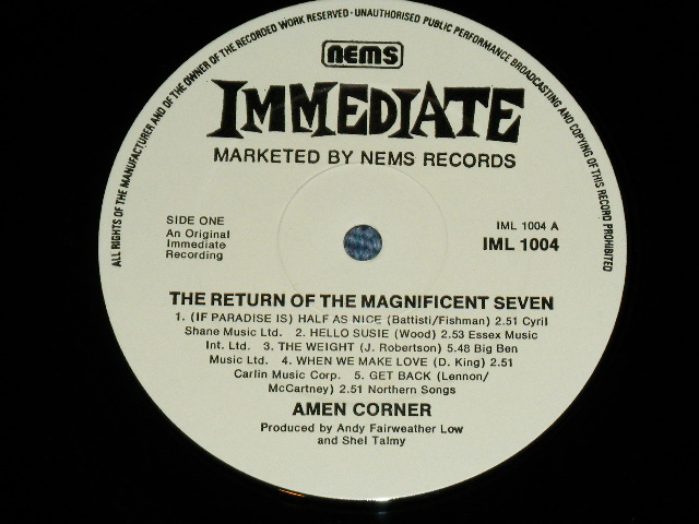 画像: AMEN CORNER - THE RETURN OF THE MAGNIFICENT SEVEN ( Ex/MINT- )  / 1976 UK ENGLAND ORIGINAL  Used LP 