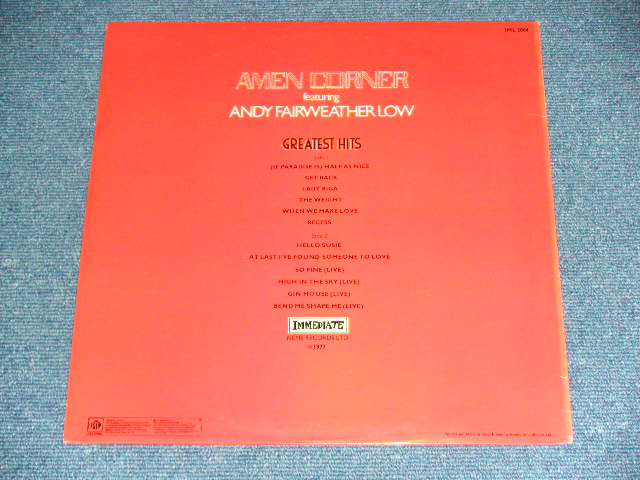 画像: AMEN CORNER -  GREATEST HITS ( Ex+++/MINT- )  / 1977 UK ENGLAND ORIGINAL  Used LP 