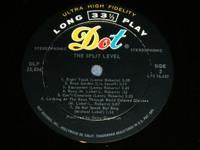 画像: The SPLIT LEVEL - The SPLIT LEVEL ( with AUTO GRAPHED SIGNED : VG++/MINT- )   /  1960'S US AMERICA ORIGINAL STEREO  Used  LP