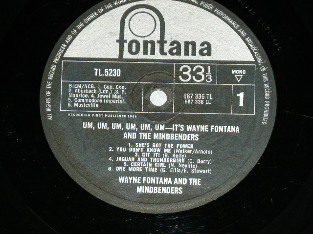 画像: WAYNE FONTANA and the MINDBENDERS - WAYNE FONTANA and the MINDBENDERS   / 1964 UK ENGLAND ORIGINAL MONO Used LP 