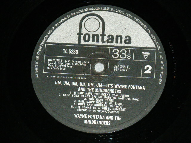 画像: WAYNE FONTANA and the MINDBENDERS - WAYNE FONTANA and the MINDBENDERS   / 1964 UK ENGLAND ORIGINAL MONO Used LP 