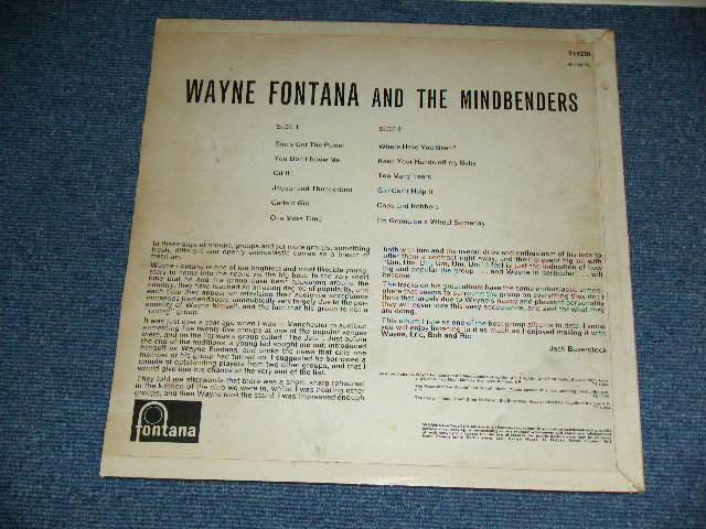 画像: WAYNE FONTANA and the MINDBENDERS - WAYNE FONTANA and the MINDBENDERS   / 1964 UK ENGLAND ORIGINAL MONO Used LP 
