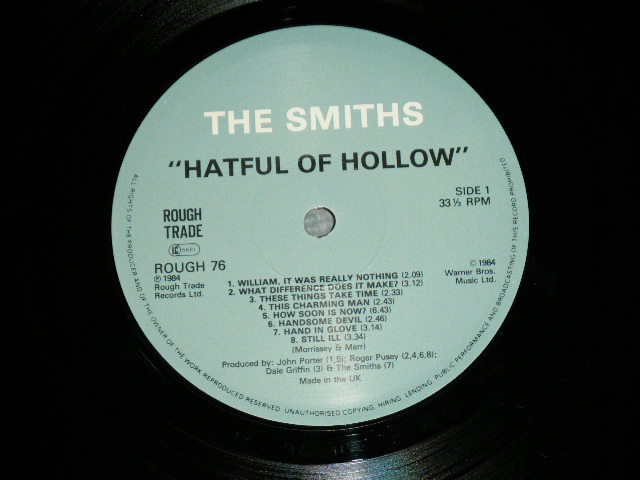 画像: THE SMITHS - HATFUL OF HOLLOW  / 1986 UK ENGLAND ORIGINAL Used LP