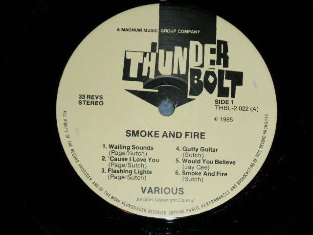 画像: V.A. (JIMMY PAGE+JEFF BECK +JOHN BONHAM+NOEL REDDINGF+NICKY HOPKINS) - SMOKE ON FIRE  (Ex+++/MINT- ) / 1985 UK ENGLAND ORIGINAL Used LP 
