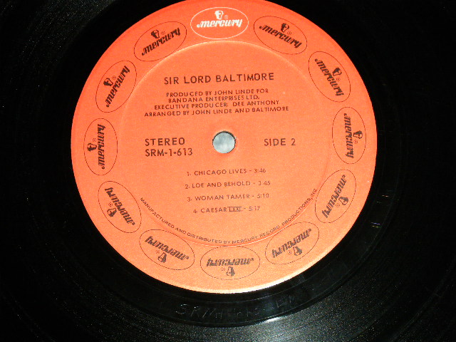 画像: SIR LORD BALTIMORE ( AMERICAN EAST COAST HEAVY ROCK!) - SIR LORD BALTIMORE / 1971 US AMERICA ORIGINAL Used LP  