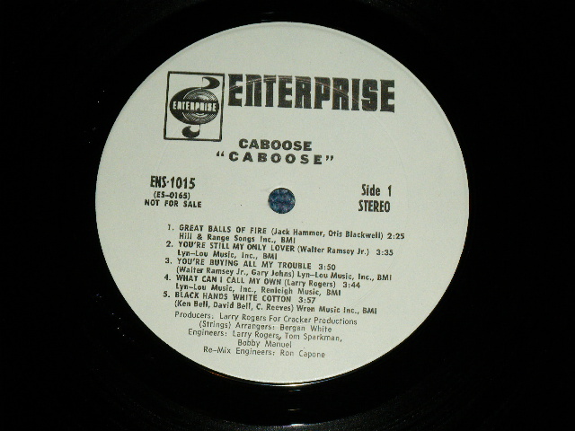 画像: CABOOSE -  CABOOSE  ( MEMPHIS SOUND '70'S FUNKY SOUL ROCK)  / 1970's US AMERICA ORIGINAL 'WHITE LABEL PROMO' Used LP  