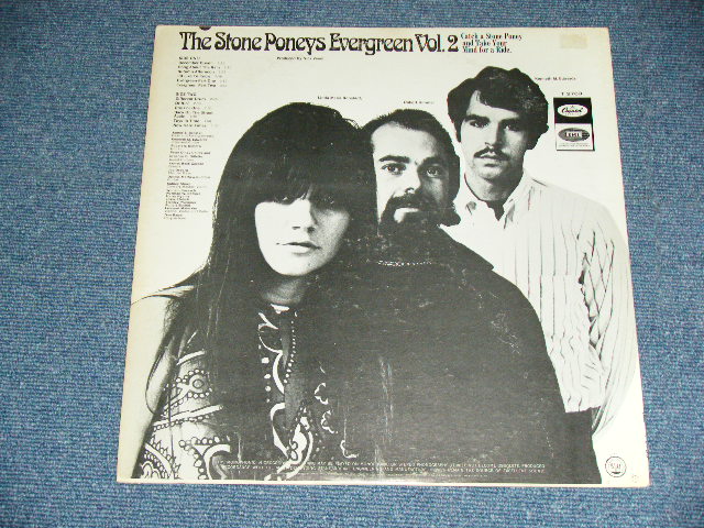 画像: THE STONE PONEYS (LINDA RONSTADT ) - EVERGREEN VOL.2 ( Matrix Number A)T1-2763-F1/B)T2-2763-G2 : Ex+/Ex Looks: VG+++ ) / 1967 US AMAERICA ORIGINAL MONO Used  LP