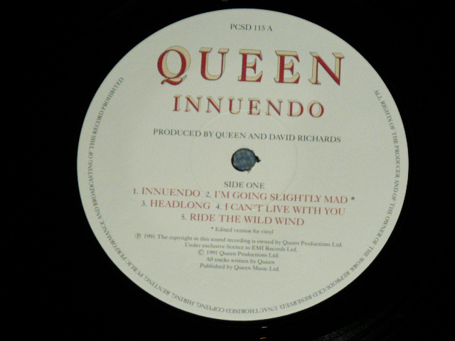 画像: QUEEN - INNUENDO   / 1991 UK ENGLAND ORIGINAL Used LP 