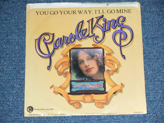 画像: CAROLE KING - JAZZMAN : YOU GO, YOUR WAY,I'LL GO MINE ( Ex+ / Ex+++  )  / 1974  US AMERICA  ORIGINAL  Used 7" Single with PICTURE SLEEVE   