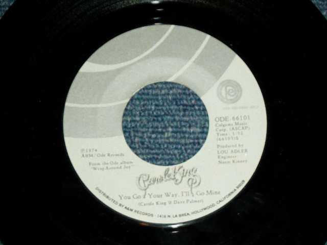 画像: CAROLE KING - JAZZMAN : YOU GO, YOUR WAY,I'LL GO MINE ( Ex+ / Ex+++  )  / 1974  US AMERICA  ORIGINAL  Used 7" Single with PICTURE SLEEVE   