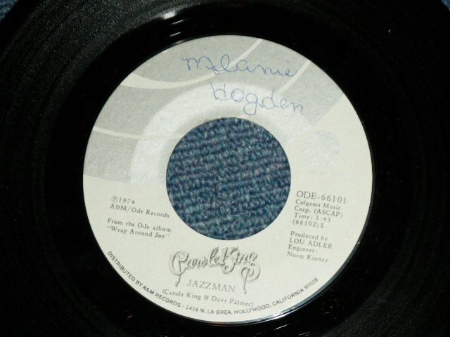 画像: CAROLE KING - JAZZMAN : YOU GO, YOUR WAY,I'LL GO MINE ( Ex+ / Ex+++  )  / 1974  US AMERICA  ORIGINAL  Used 7" Single with PICTURE SLEEVE   