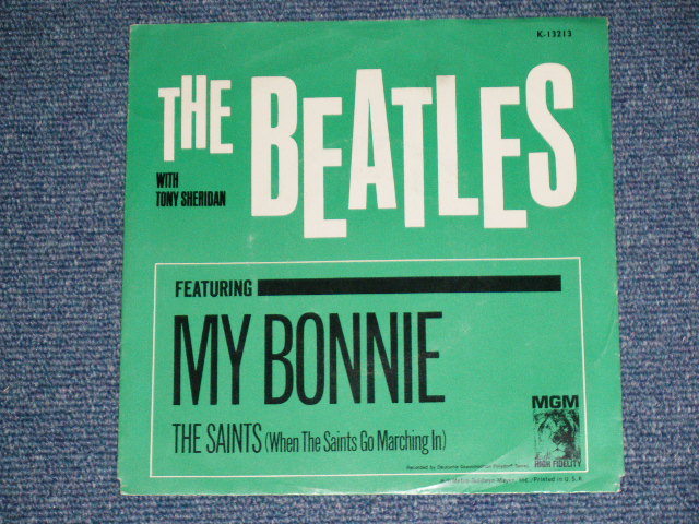 画像: THE BEATLES - MY BONNIE ( "NO REFENCE TO LP ON Label" Relaese Version : Ex+++/Ex++ ) / 1964 US ORIGINAL  Label Used 7" inch Single  With PICTURE SLEEVE