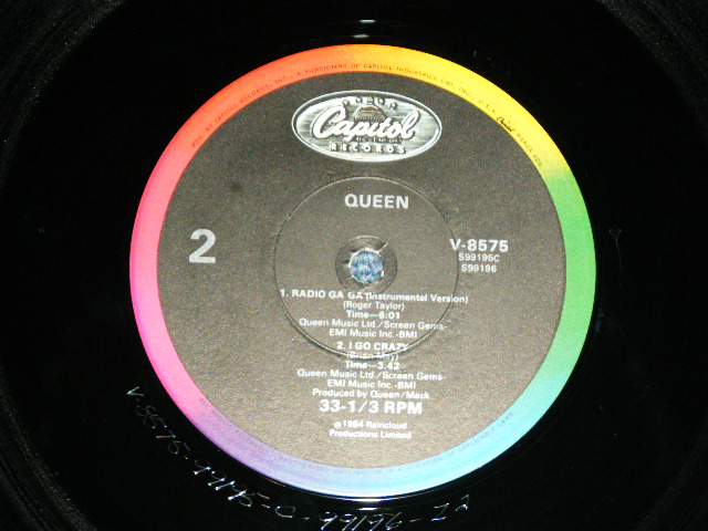 画像: QUEEN - RADIO GA GA  (  Ex++/MINT- ) / 1984 US AMERICA  ORIGINAL Used 12" 