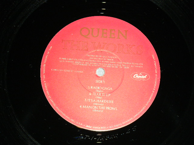 画像: QUEEN -　THE WORKS ( Ex+/MINT- )  / 1984 US AMERICA  ORIGINAL 1st Press "PROMO STAMP On Cover Jacket"  Used LP 