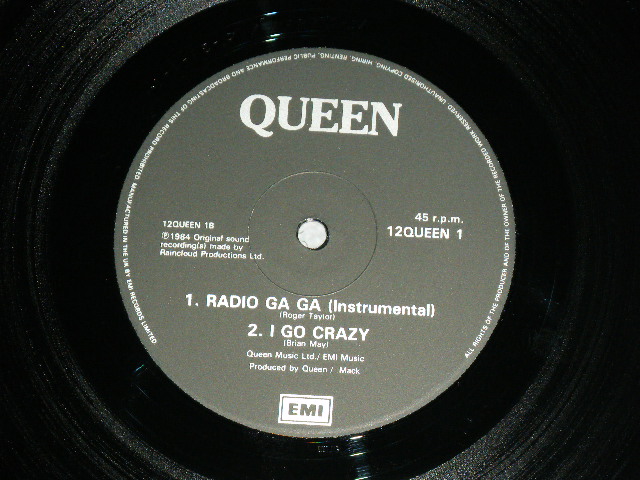 画像: QUEEN - RADIO GA GA  (  Ex+++/MINT- ) / 1984 UK ENGLAND  ORIGINAL Used 12" 