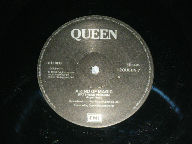 画像: QUEEN - A KIND OF MAGIC (  Ex/Ex+++  ) / 1986 UK ENGLAND  ORIGINAL Used 12" 