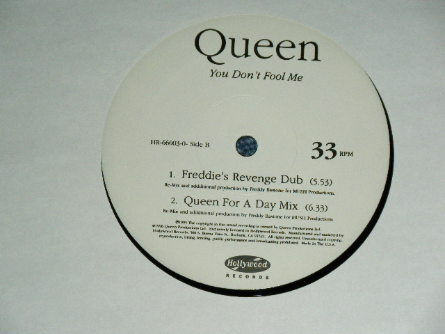 画像: QUEEN -  YOU DON'T FOOL ME   (  BRAND NEW ) / 1996 US AMERICA  ORIGINAL BRAND NEW12" 