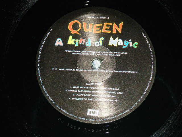 画像: QUEEN - A KIND OF MAGIC ( Matrix # A)4-3U-1-1-1/B)3-2U-1-1-X1 ; E+++/MINT- ) / 1986 UK ENGLAND ORIGINAL Used LP 