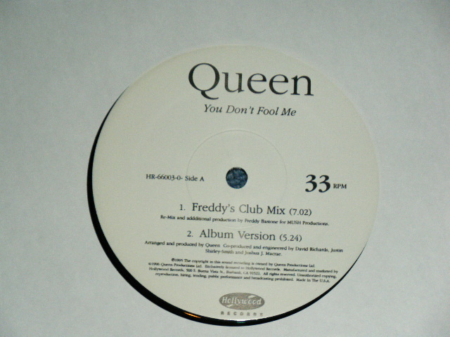 画像: QUEEN -  YOU DON'T FOOL ME   (  BRAND NEW ) / 1996 US AMERICA  ORIGINAL BRAND NEW12" 