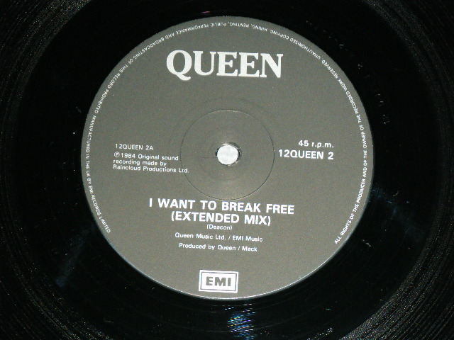 画像: QUEEN -  I WANT TO BREAK FREE  ( Ex+/Ex+++ ) / 1984 UK ENGLAND   ORIGINAL Used 12"