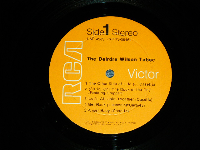 画像: The DEIRDRE WILSON TABAC -  The DEIRDRE WILSON TABAC (WHITE SOULFUL BAND : Ex/MINT- Looks: Ex++ ) / 1970 US AMERICA ORIGINAL Used LP  