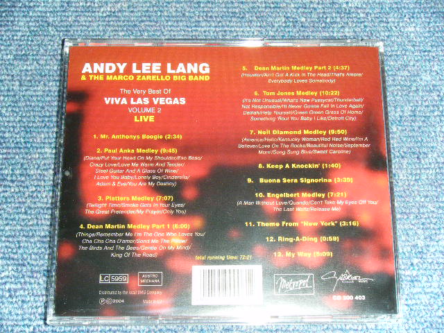 画像: ANDY LEE LANG -THE VERY BEST OF VIVA LAS VEGAS  VOL.2 LIVE   / 2004 EU ORIGINAL  BRAND NEW CD  