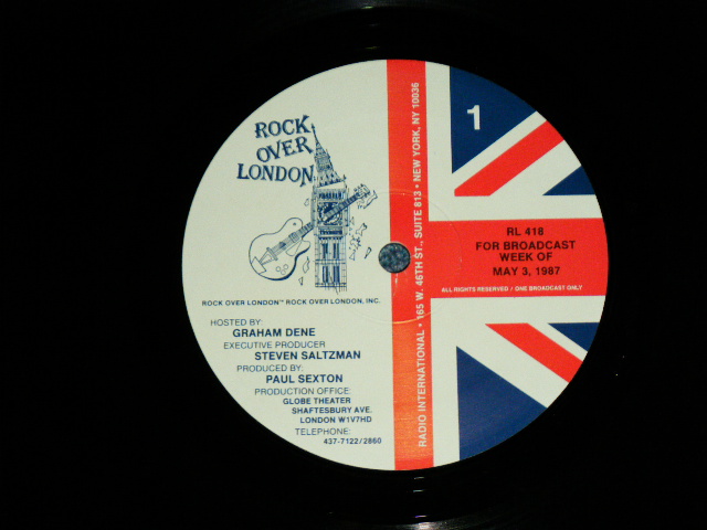 画像: v.a.  ( PAUL McCARTNEY+GO WEST+LEVEL 42+THE SMITHS+GLENN CHRIS+THE CURE+FERRY AID .) -  Radio Show : ROCK OVER LONDON Show  #418  : AIRS WEEK OF MAY 3,1987/ 1987 US AMERICA Used LP